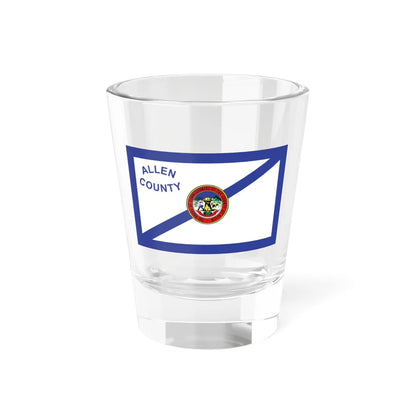 Flag of Allen County Indiana (India) Shot Glass 1.5oz 1.5oz - Go Mug Yourself