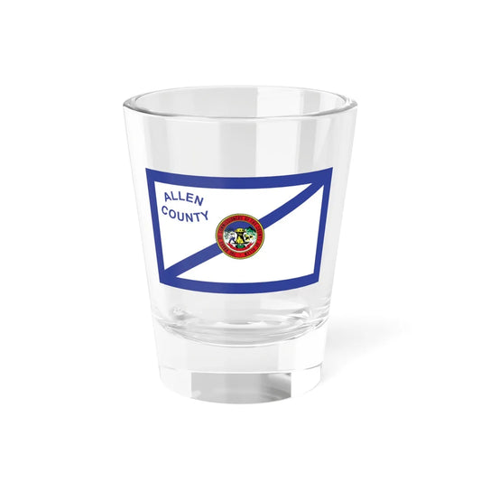 Flag of Allen County Indiana (India) Shot Glass 1.5oz 1.5oz - Go Mug Yourself