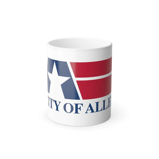 Flag of Allen, Texas - Color Changing Coffee Mug-11oz-Go Mug Yourself