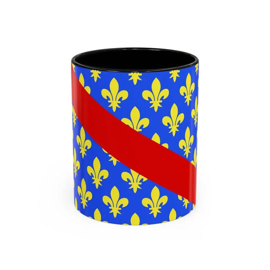 Flag of Allier France 2 - Accent Coffee Mug 11oz Black - Go Mug Yourself