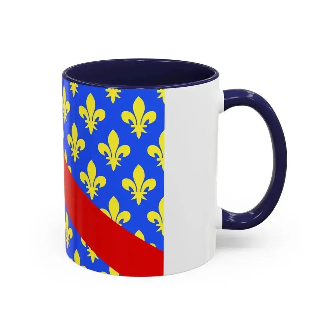 Flag of Allier France 2 - Accent Coffee Mug - Go Mug Yourself