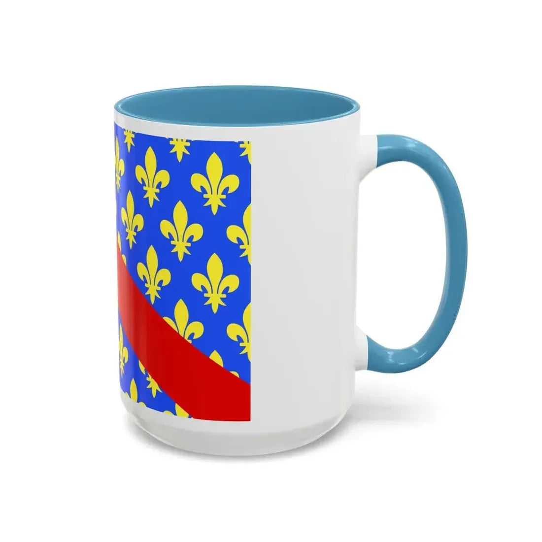 Flag of Allier France 2 - Accent Coffee Mug - Go Mug Yourself
