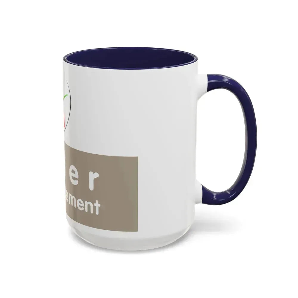 Flag of Allier France - Accent Coffee Mug - Go Mug Yourself