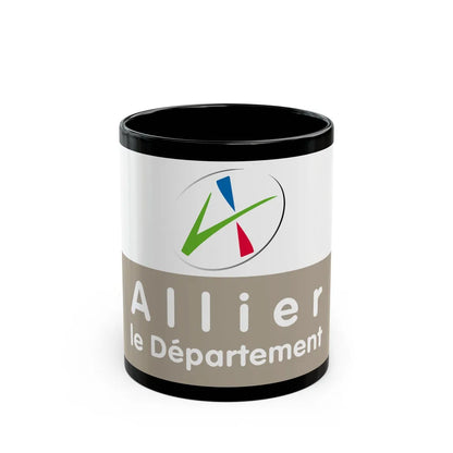 Flag of Allier France - Black Coffee Mug-11oz-Go Mug Yourself