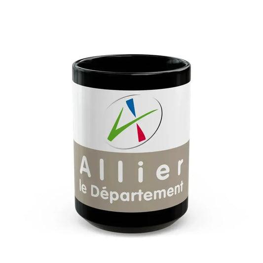 Flag of Allier France - Black Coffee Mug 15oz - Go Mug Yourself