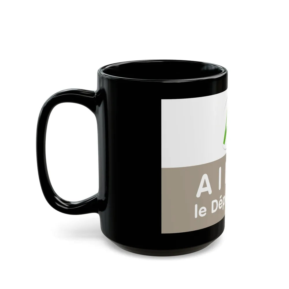 Flag of Allier France - Black Coffee Mug-Go Mug Yourself