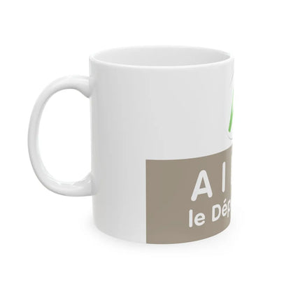 Flag of Allier France - White Coffee Mug-Go Mug Yourself