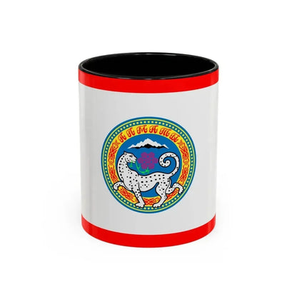 Flag of Almaty Kazakhstan - Accent Coffee Mug 11oz Black - Go Mug Yourself