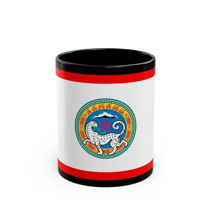 Flag of Almaty Kazakhstan - Black Coffee Mug 11oz - Go Mug Yourself