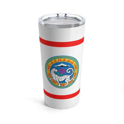 Flag of Almaty Kazakhstan - Tumbler 20oz 20oz - Go Mug Yourself