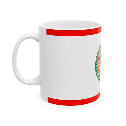 Flag of Almaty Kazakhstan - White Coffee Mug - Go Mug Yourself