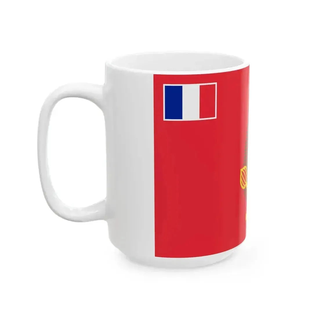 Flag of Alo 1976-2020 (France) White Coffee Mug - Go Mug Yourself