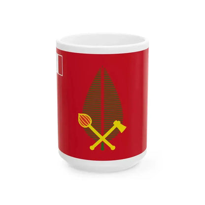 Flag of Alo (France) White Coffee Mug 15oz - Go Mug Yourself