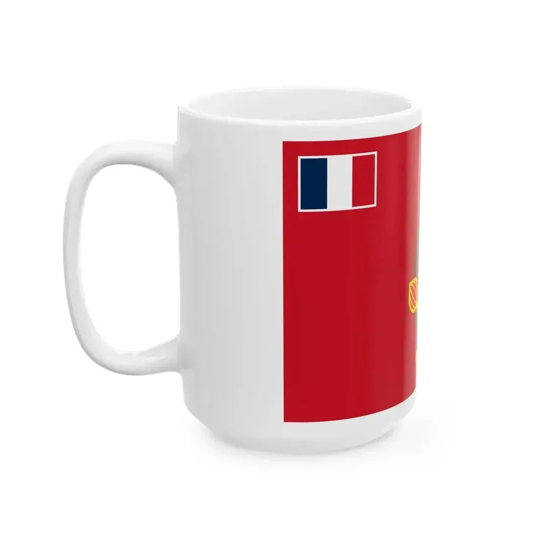 Flag of Alo (France) White Coffee Mug - Go Mug Yourself