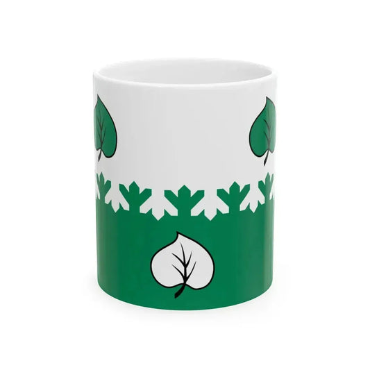 Flag of Aloja (Latvia) White Coffee Mug 11oz - Go Mug Yourself