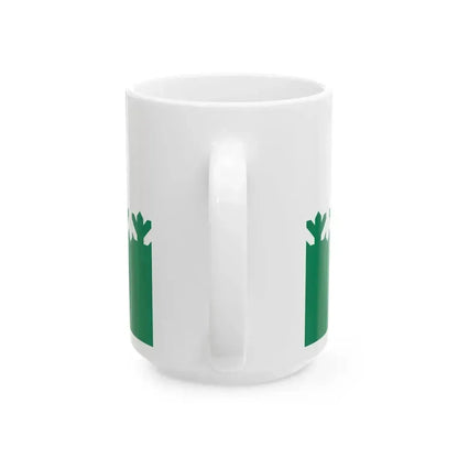 Flag of Aloja (Latvia) White Coffee Mug - Go Mug Yourself
