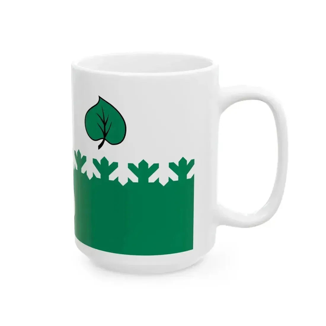 Flag of Aloja (Latvia) White Coffee Mug - Go Mug Yourself