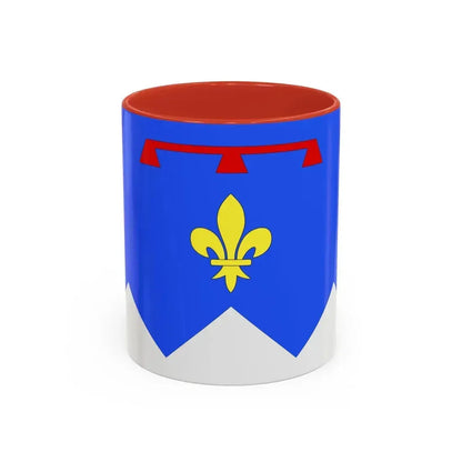 Flag of Alpes de Haute Provence France 2 - Accent Coffee Mug 11oz Red - Go Mug Yourself