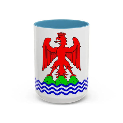 Flag of Alpes Maritimes France 2 - Accent Coffee Mug 15oz Light Blue - Go Mug Yourself