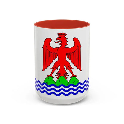 Flag of Alpes Maritimes France 2 - Accent Coffee Mug 15oz Red - Go Mug Yourself