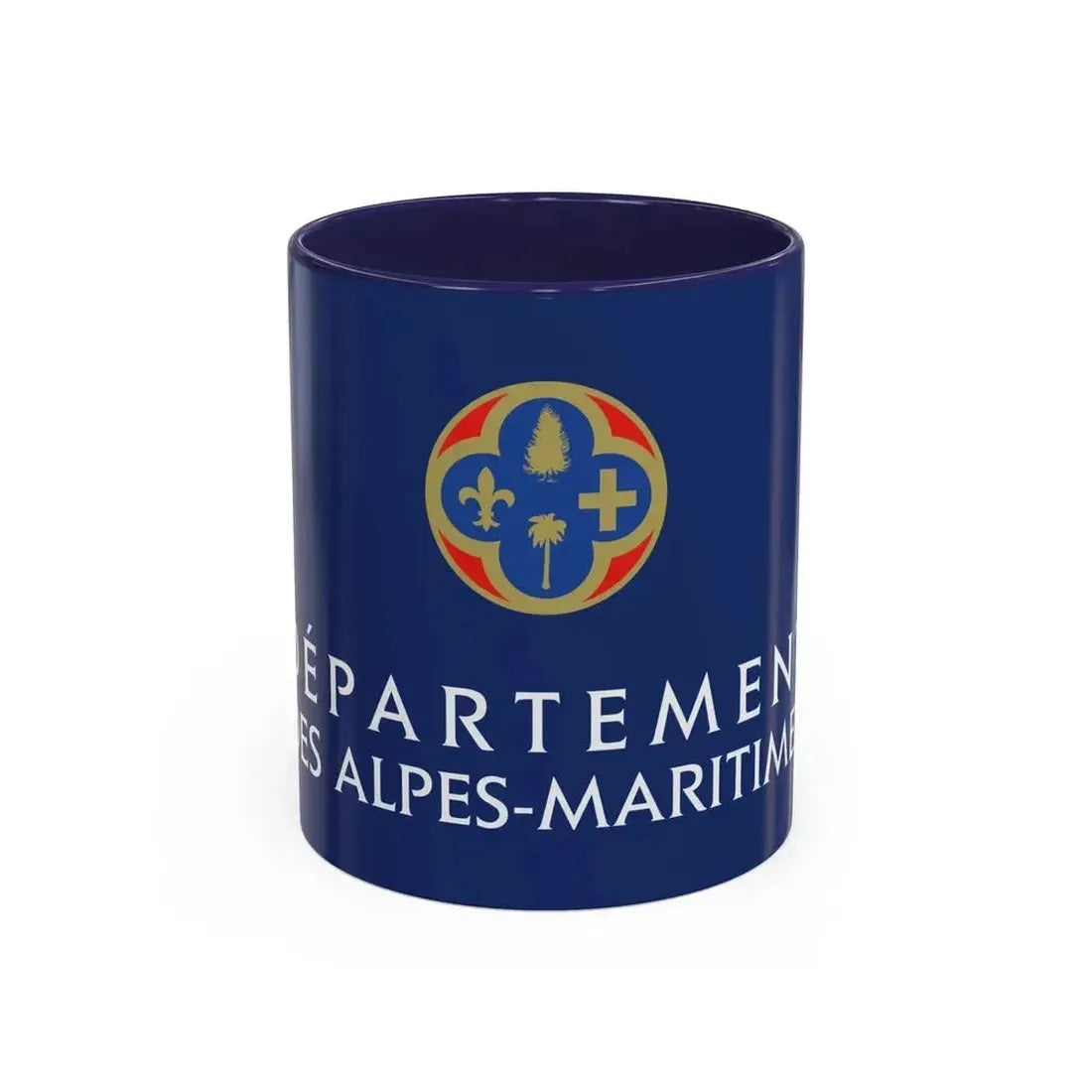 Flag of Alpes Maritimes France - Accent Coffee Mug 11oz Navy - Go Mug Yourself
