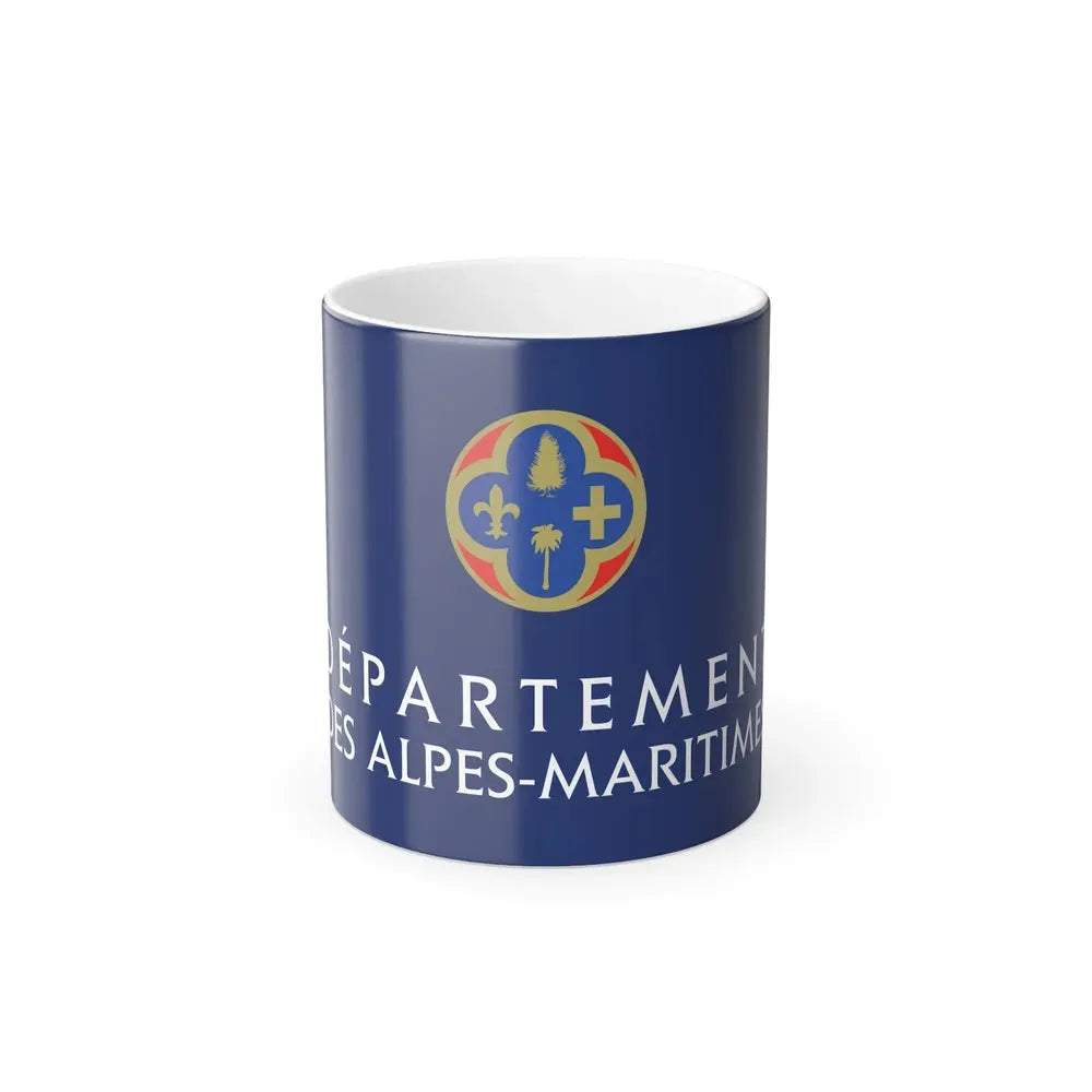 Flag of Alpes Maritimes France - Color Changing Coffee Mug 11oz - Go Mug Yourself