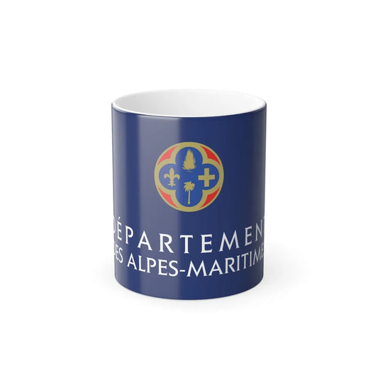 Flag of Alpes Maritimes France - Color Changing Mug 11oz-11oz-Go Mug Yourself