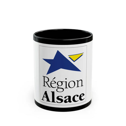 Flag of Alsace France 2 - Black Coffee Mug-11oz-Go Mug Yourself