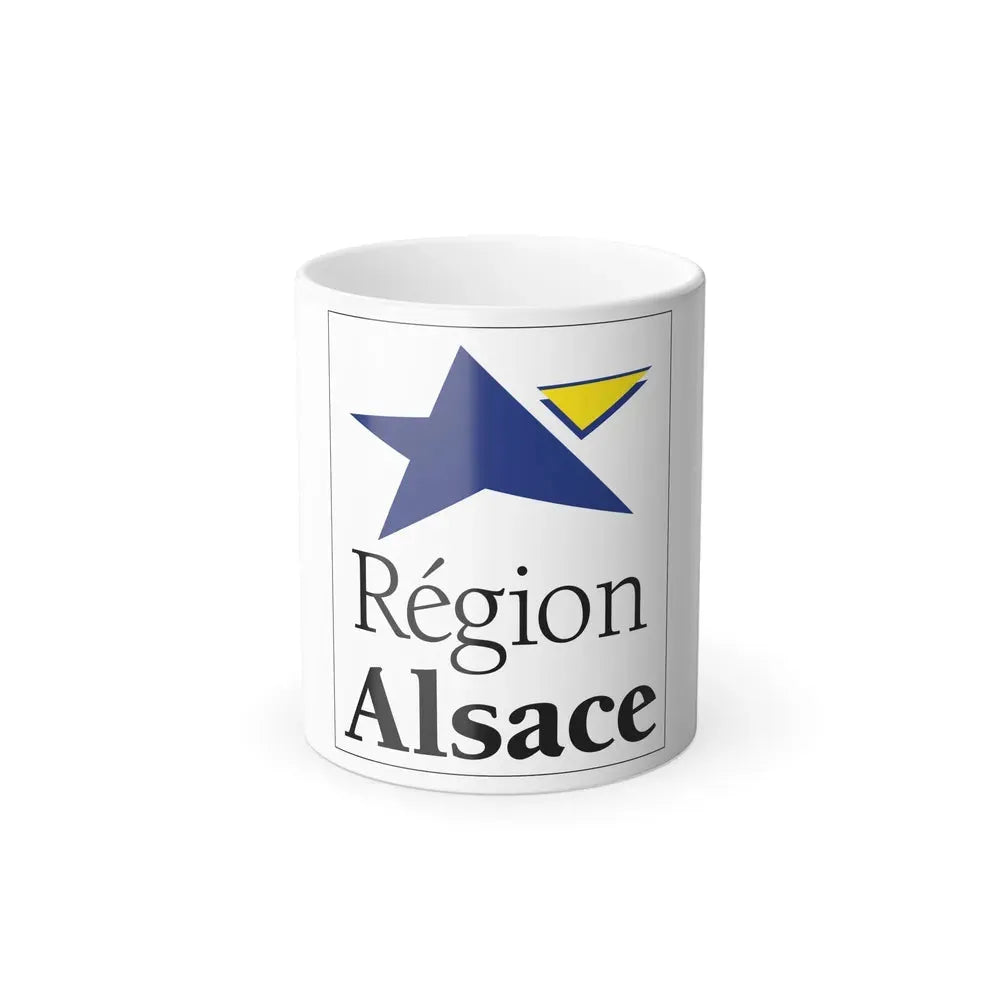 Flag of Alsace France 2 - Color Changing Coffee Mug 11oz - Go Mug Yourself