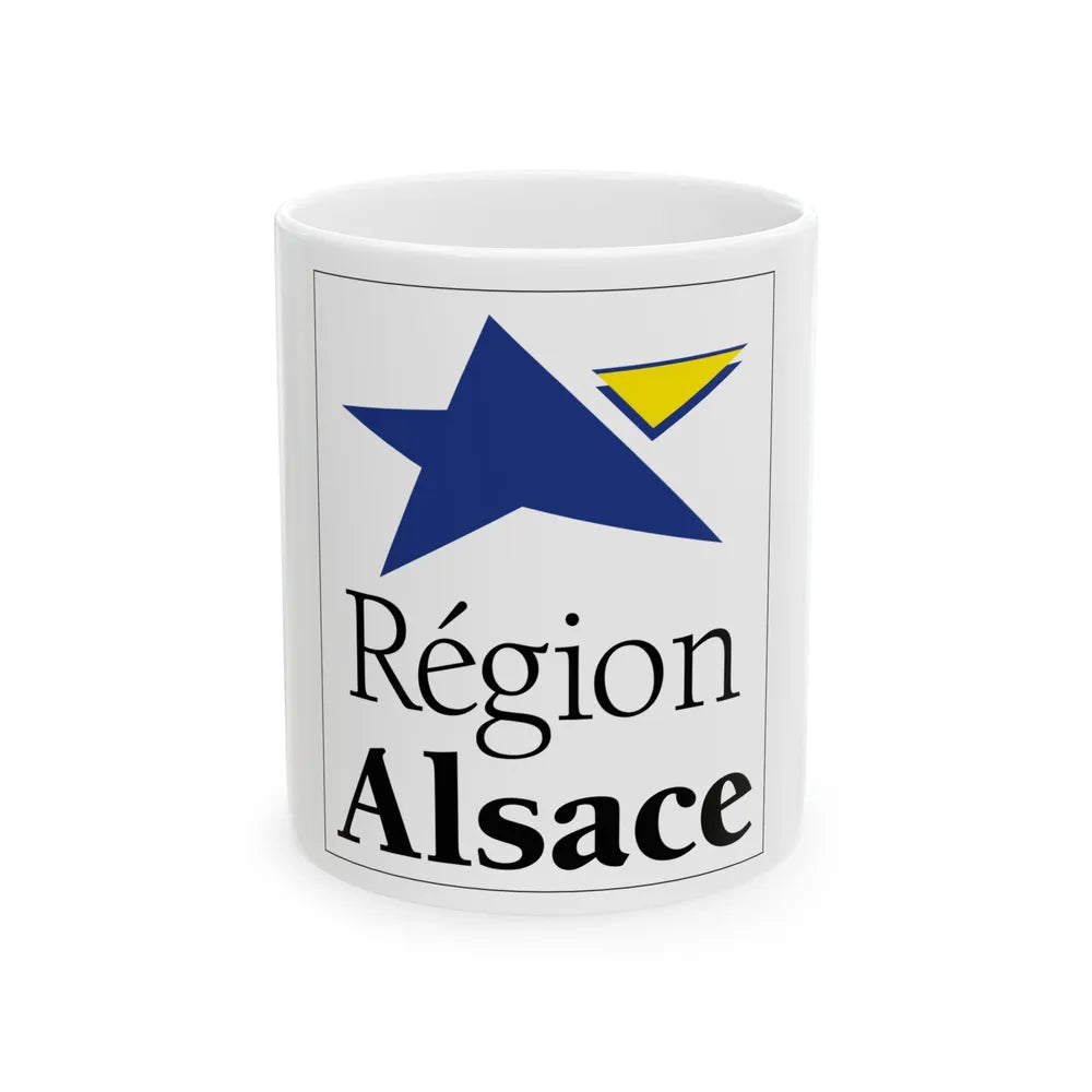 Flag of Alsace France 2 - White Coffee Mug-11oz-Go Mug Yourself