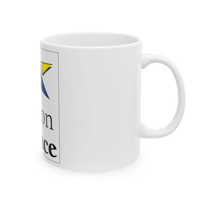 Flag of Alsace France 2 - White Coffee Mug-Go Mug Yourself