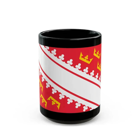 Flag of Alsace France - Black Coffee Mug 15oz - Go Mug Yourself