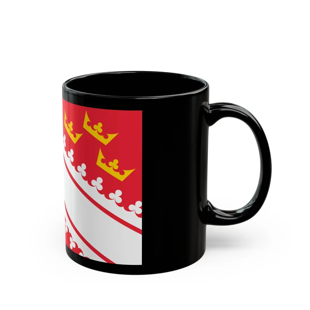 Flag of Alsace France - Black Coffee Mug-Go Mug Yourself