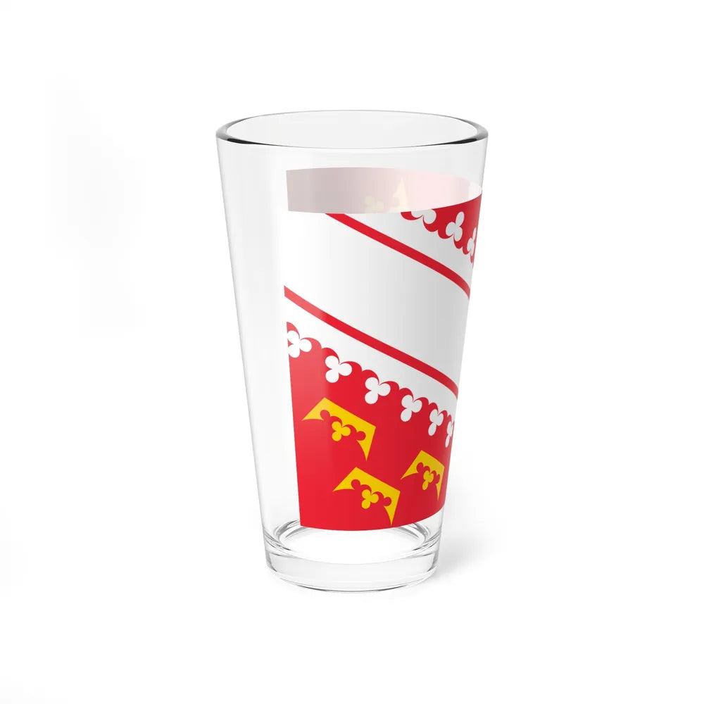 Flag of Alsace France - Pint Glass 16oz-Go Mug Yourself