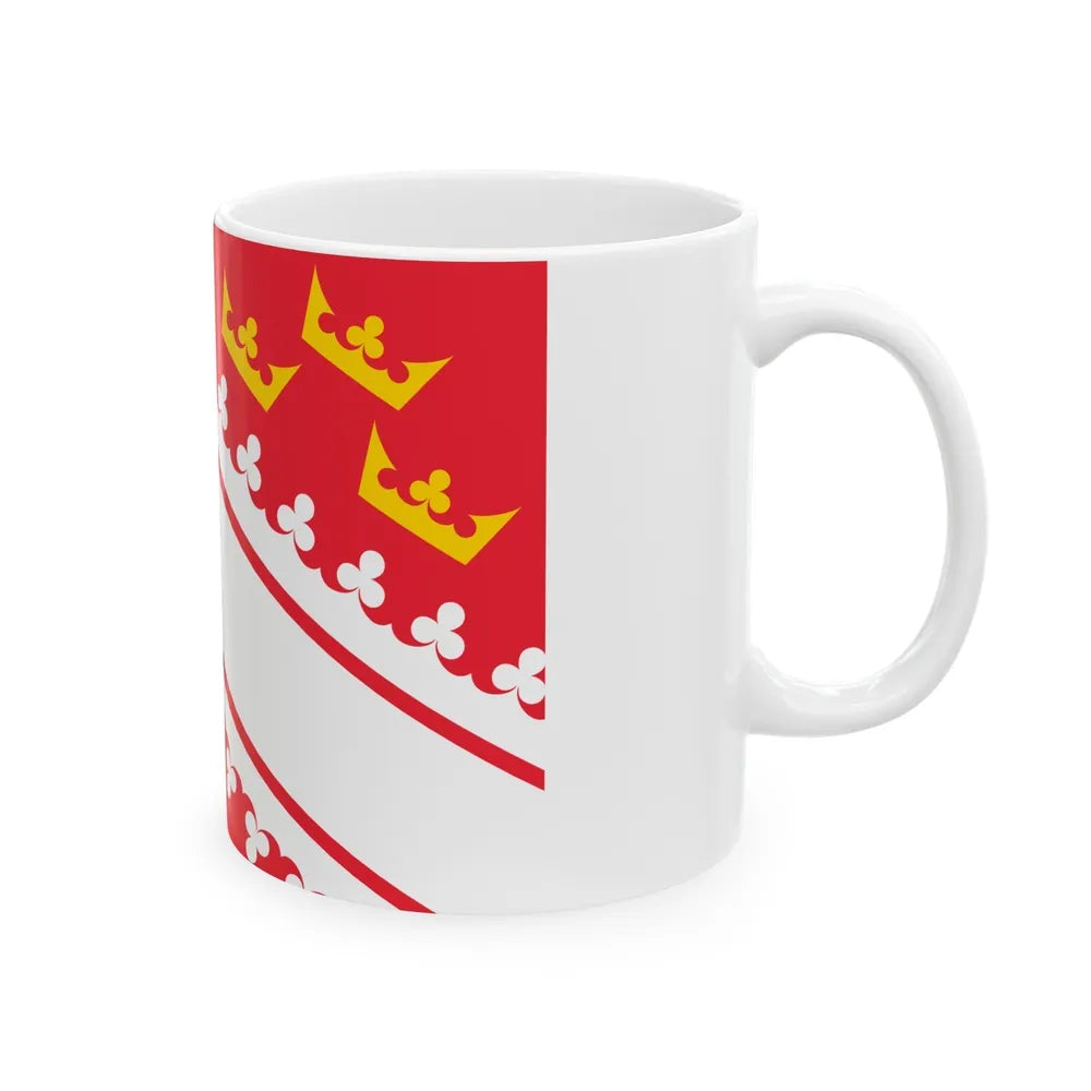 Flag of Alsace France - White Coffee Mug-Go Mug Yourself