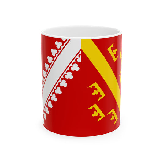 Flag of Alsace old (Belgium) White Coffee Mug-11oz-Go Mug Yourself