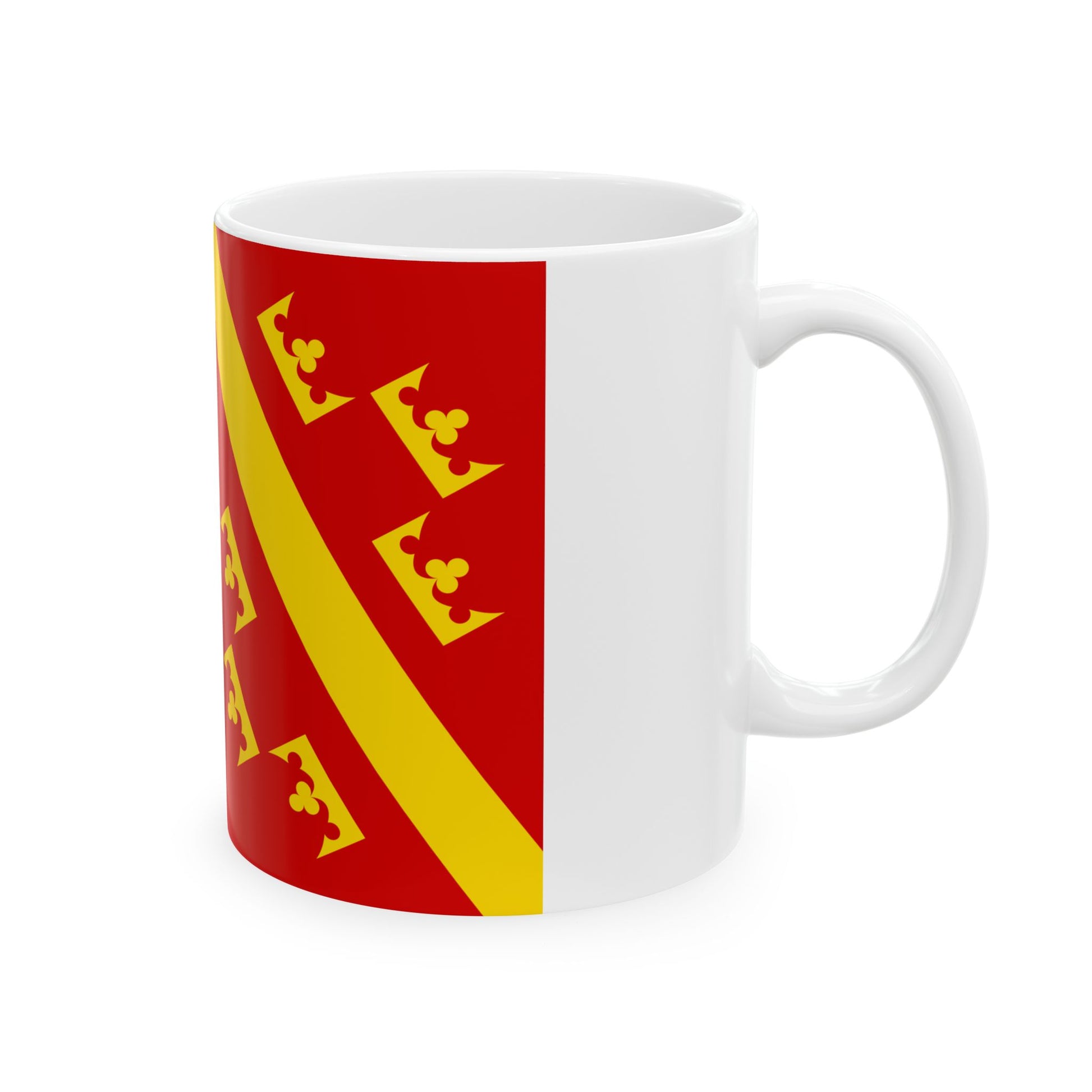 Flag of Alsace old (Belgium) White Coffee Mug-Go Mug Yourself