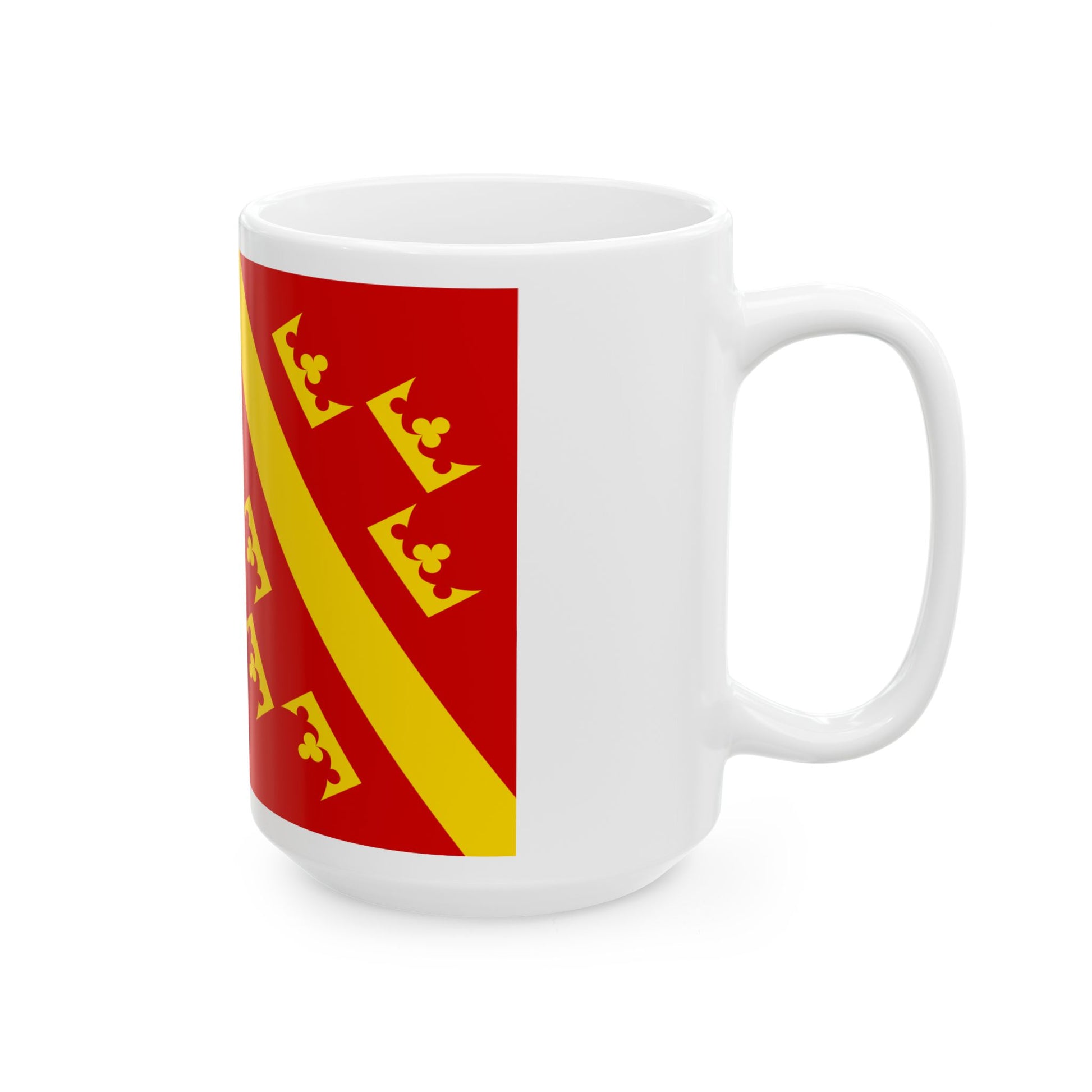 Flag of Alsace old (Belgium) White Coffee Mug-Go Mug Yourself