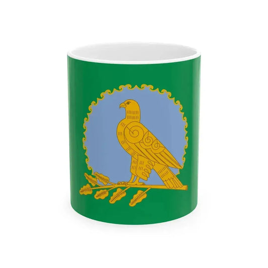 Flag of Alsheevsky rayon (Russia) White Coffee Mug 11oz - Go Mug Yourself