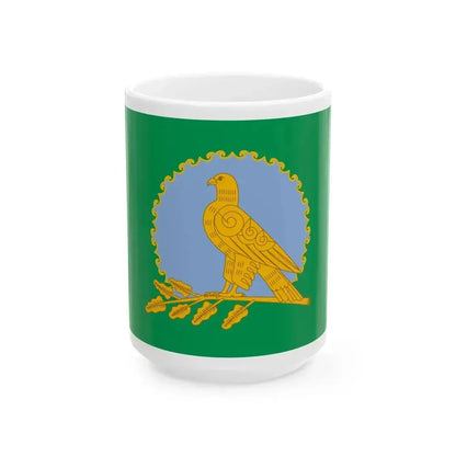 Flag of Alsheevsky rayon (Russia) White Coffee Mug 15oz - Go Mug Yourself