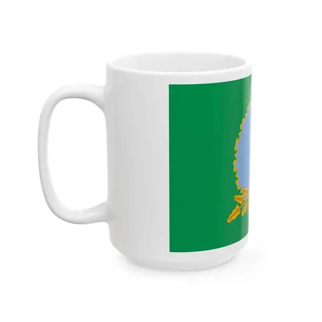 Flag of Alsheevsky rayon (Russia) White Coffee Mug - Go Mug Yourself