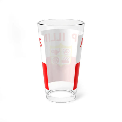 Flag of Alsip Illinois (United States) Pint Glass 16oz - Go Mug Yourself