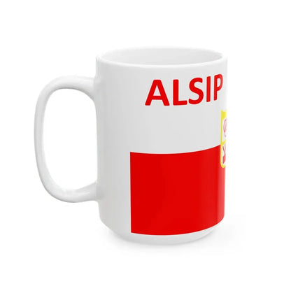 Flag of Alsip Illinois (United States) White Coffee Mug - Go Mug Yourself