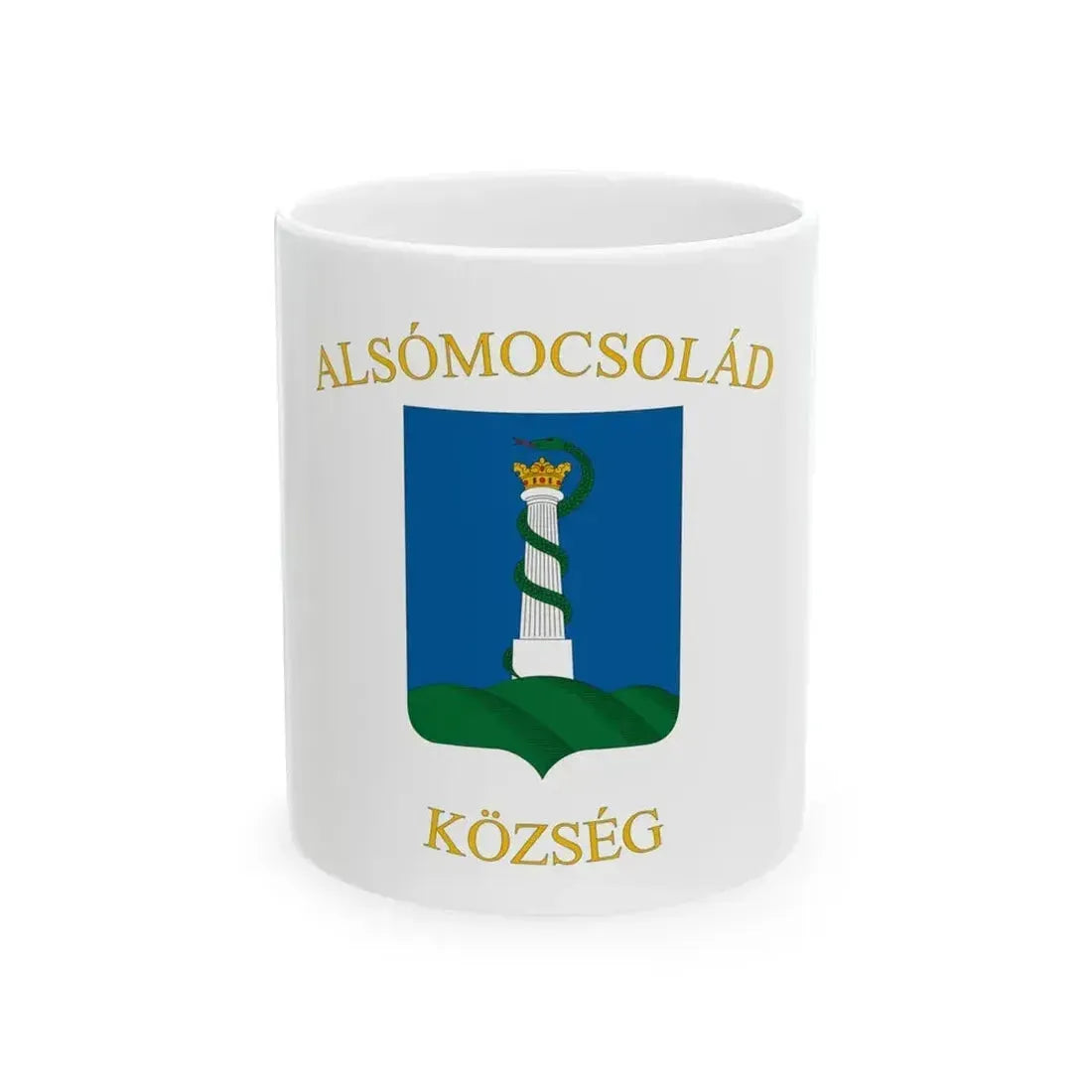Flag of Alsomocsolad (Hungary) White Coffee Mug 11oz - Go Mug Yourself