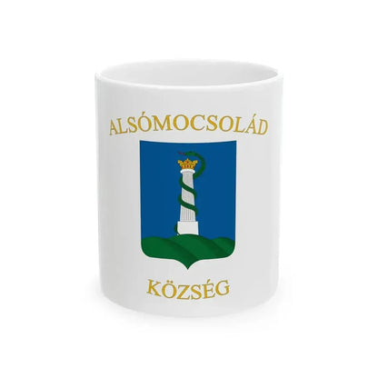 Flag of Alsomocsolad (Hungary) White Coffee Mug 11oz - Go Mug Yourself