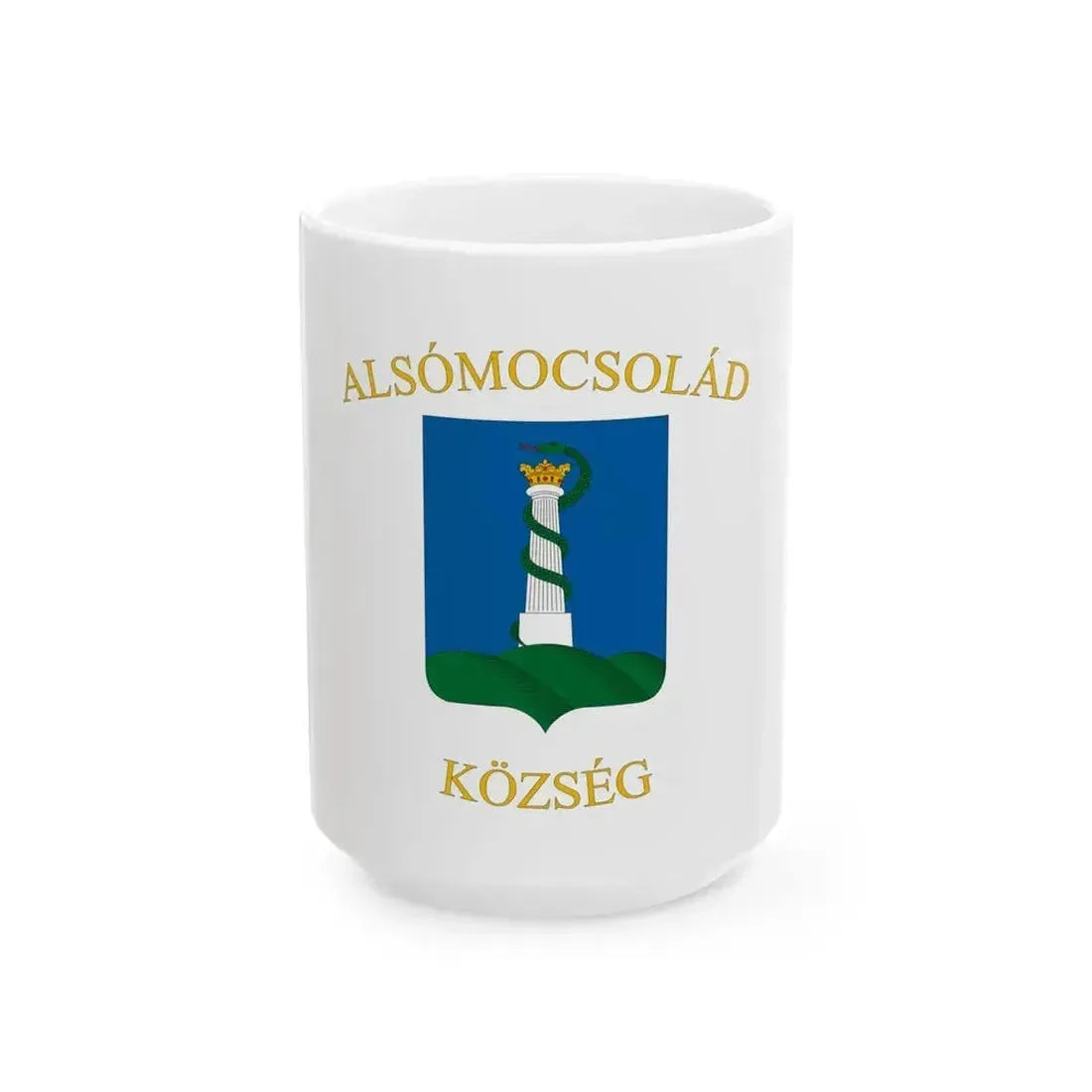 Flag of Alsomocsolad (Hungary) White Coffee Mug 15oz - Go Mug Yourself