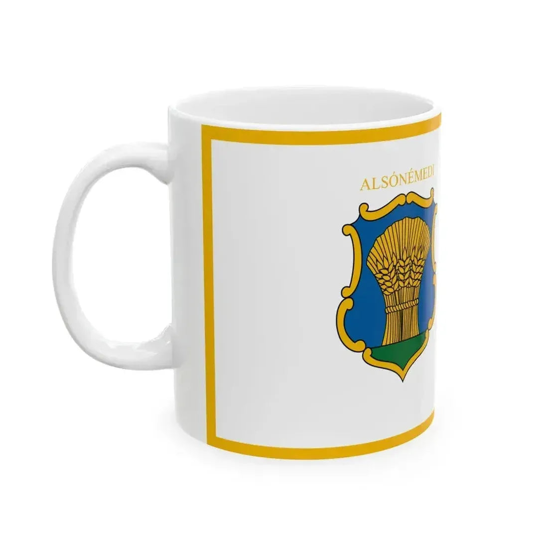Flag of Alsonemedi (Hungary) White Coffee Mug - Go Mug Yourself