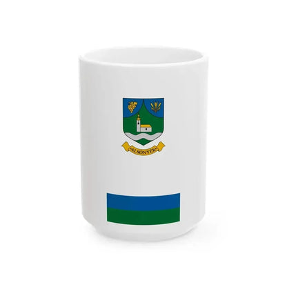 Flag of Alsonyek vertical (Hungary) White Coffee Mug 15oz - Go Mug Yourself
