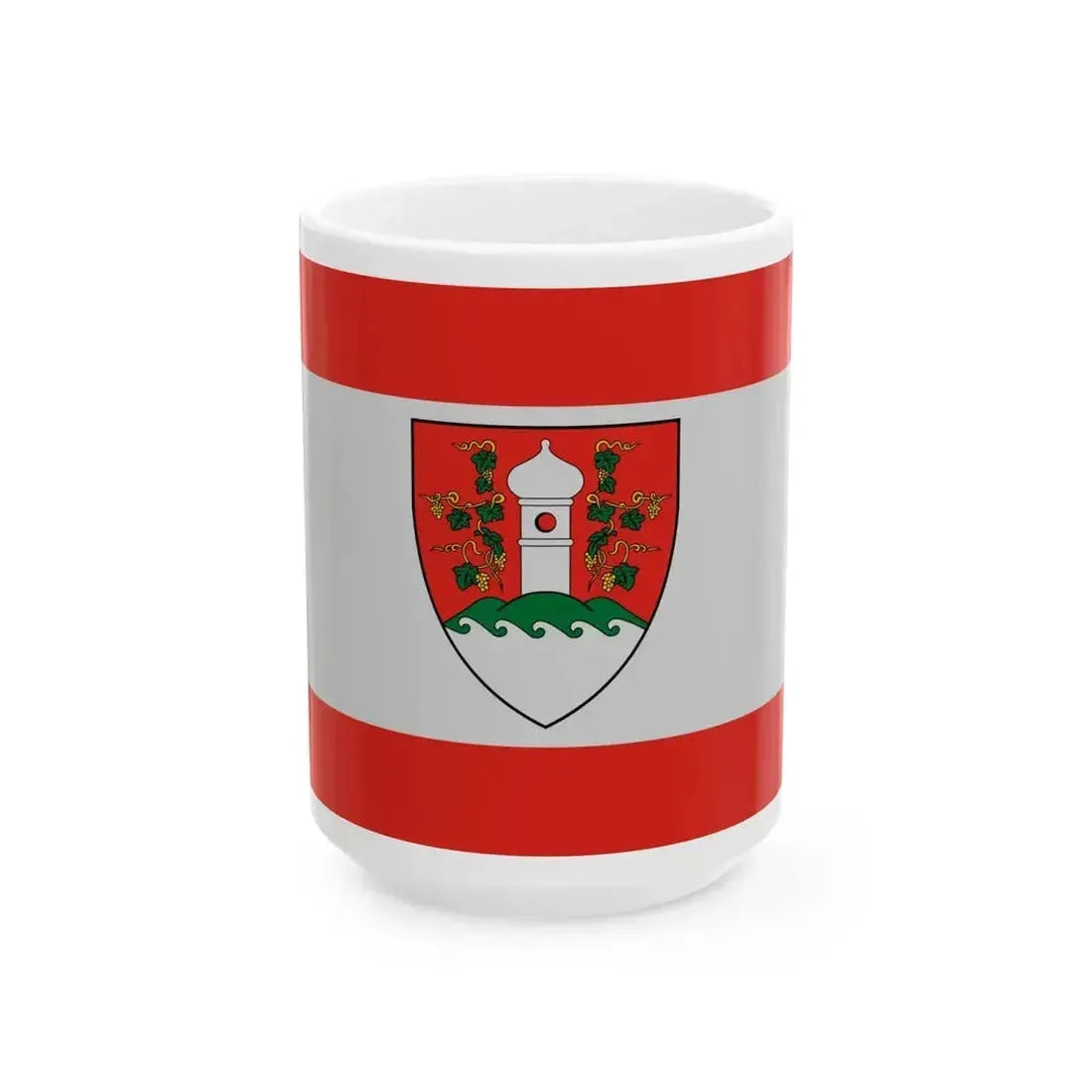 Flag of Alsoors (Hungary) White Coffee Mug 15oz - Go Mug Yourself