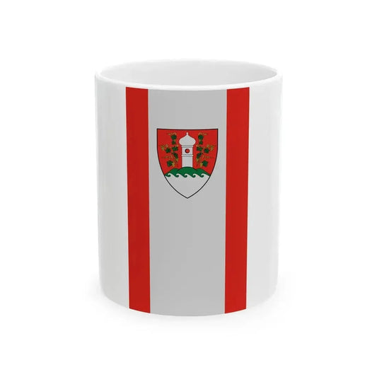 Flag of Alsoors vertical (Hungary) White Coffee Mug 11oz - Go Mug Yourself